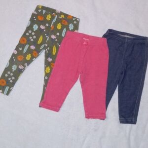 5 for $10 Baby Girl 12M Legging Pants Bundle